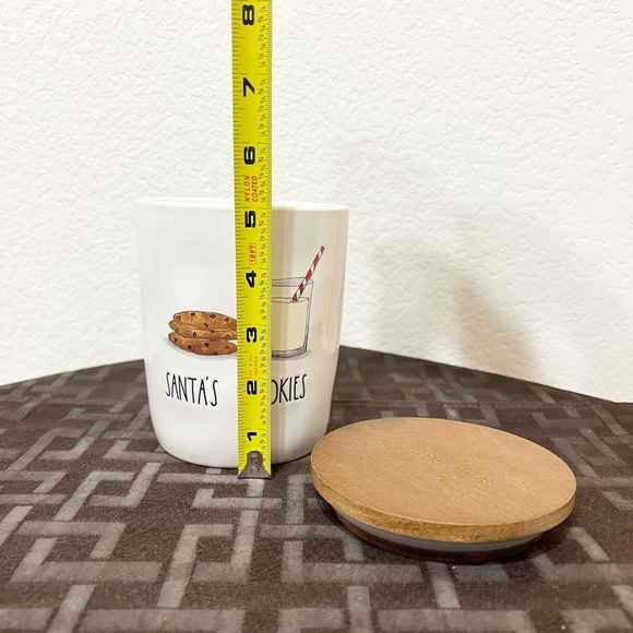 Rae Dunn SANTA’S COOKIES cellar and MILK FOR SANTA mug - Picture 9 of 9